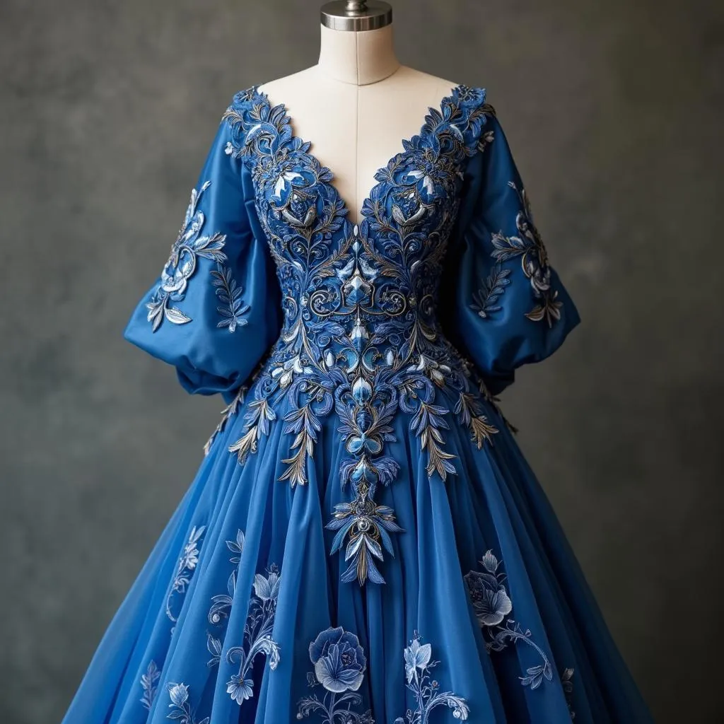 Individuell gestaltetes Designerkleid