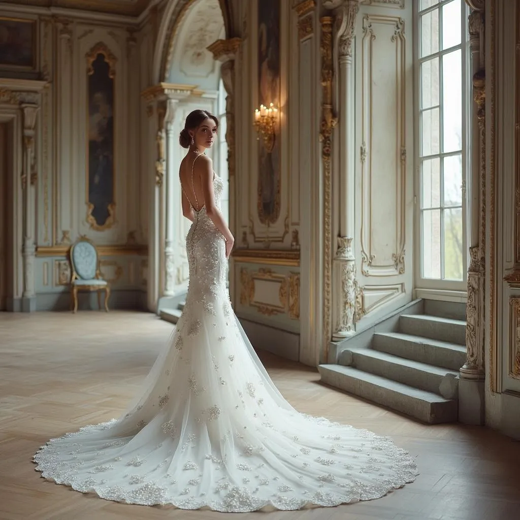Maßgeschneidertes Brautkleid
